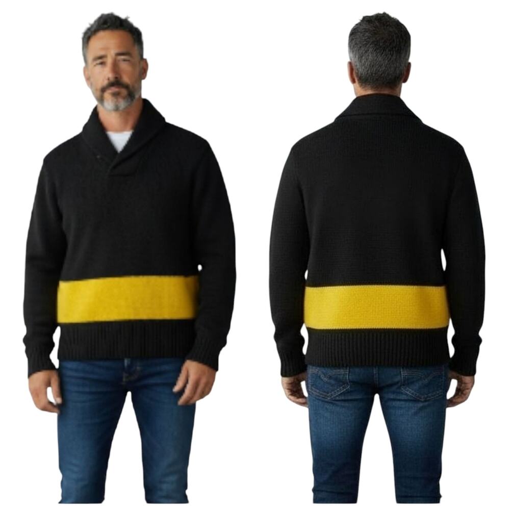 Polo Ralph Lauren Pull Over Lambs Wool Nautical Sweater EUC $245 Size L    F232